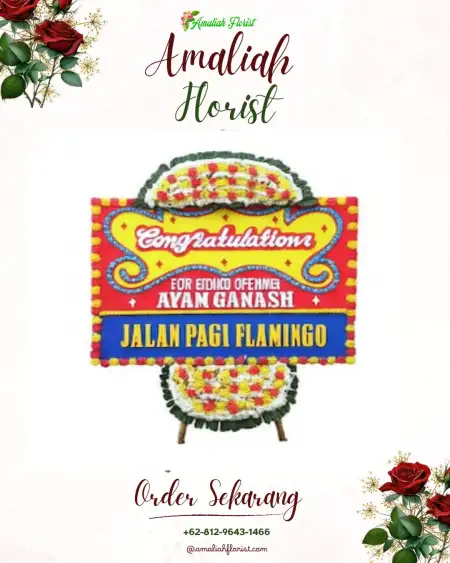 Sewa Papan Bunga Sanca